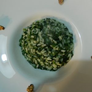risotto con gli spinaci 
